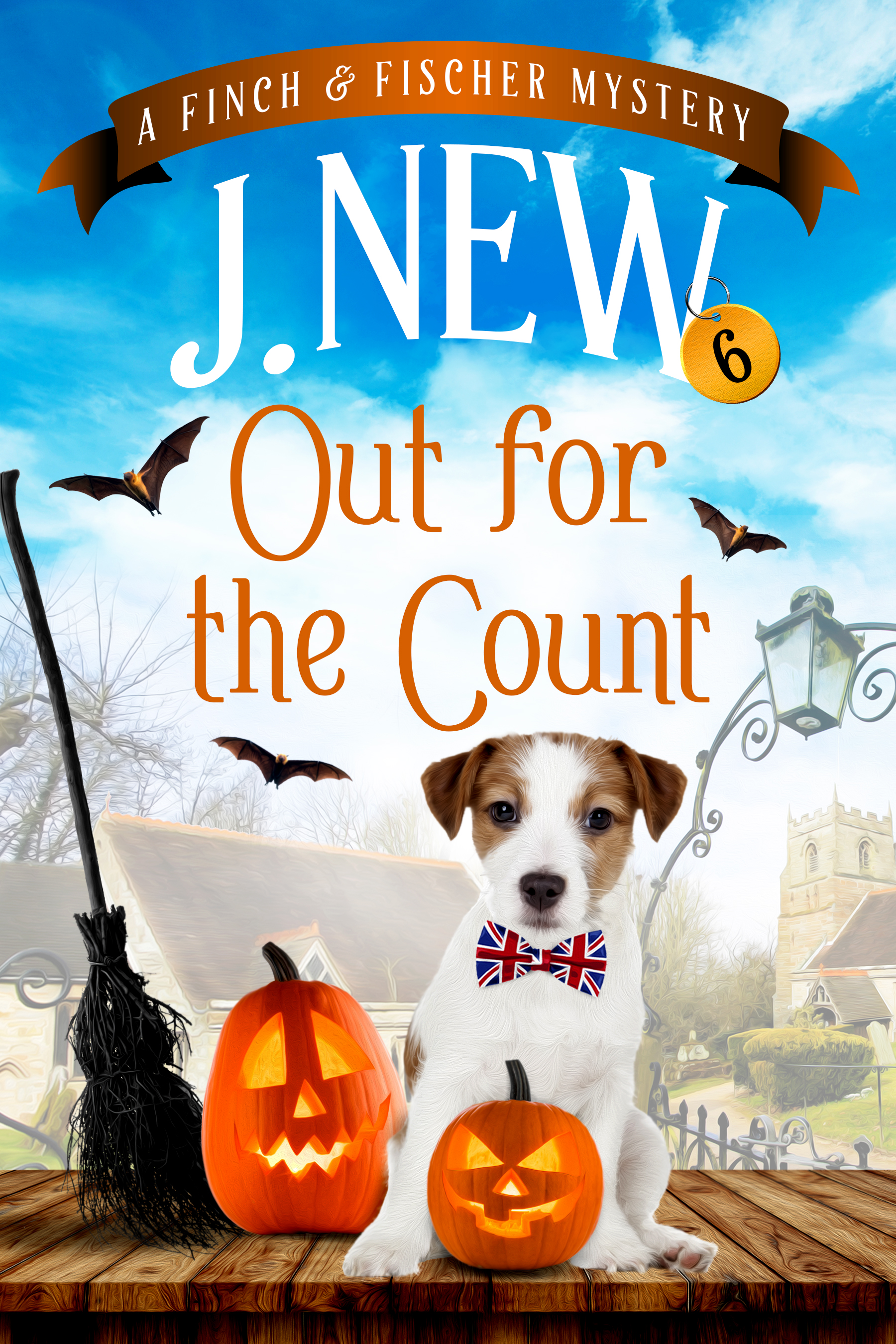 Out for the Count book 6 in the popular Finch and Fischer cozy mystery series by J. New