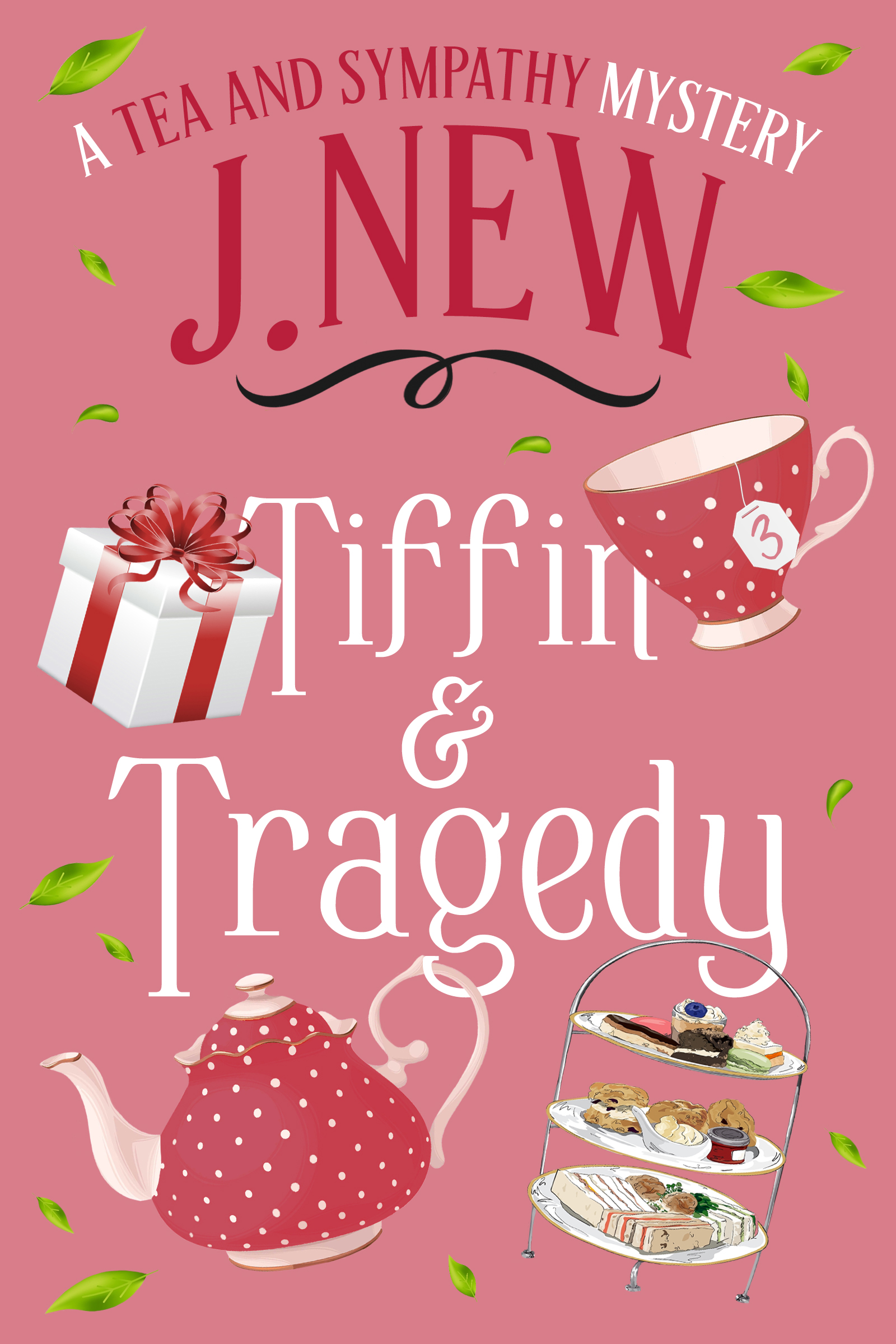 Tiffin and Tragedy the third book in the hugely popular British cozy culinary mystery series by British author J. New