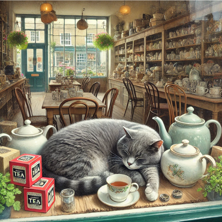 This cat always gets the cream (sometimes twice.) Earl Grey.