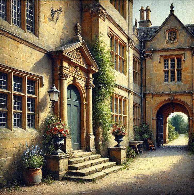 The tradesman's entrance at Thornehurst Grange, in the Hamlet of Rowan Downs.