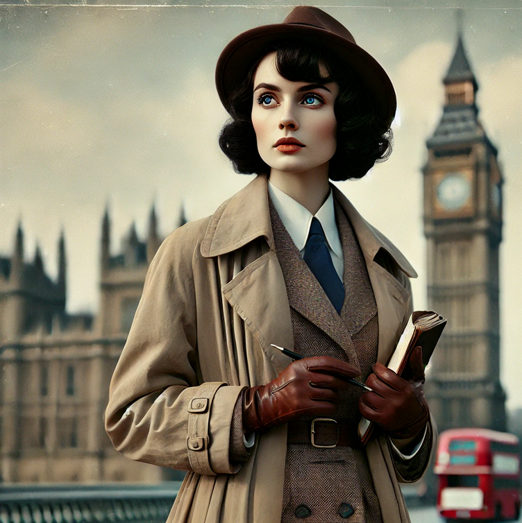 1930s England. Ella Bridges is the first female detective consultant with Scotland Yard. She has an extraordinary gift and a most unusual sidekick. As featured in The Yellow Cottage Vintage Mystery book series by author J. New
