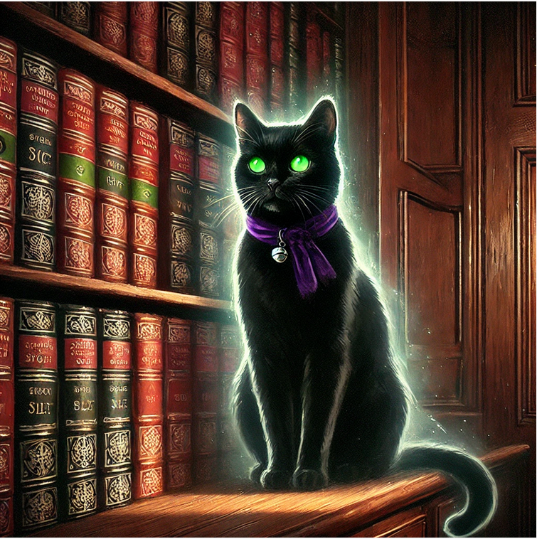 Phantom, the extraordinary spirit ghost cat as featured in the hugely popular British historical cozy mystery series The Yellow Cottage Vintage Mysteries, dubbed by readers and fans as Miss Marple meets The Ghost Whisperer